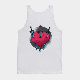 Stabbed heart Tank Top